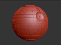 Death Star Easy Print by Allofyoush
