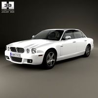 Jaguar XJ X358 2007 3D Model