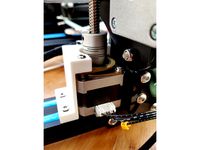 CR-10 Adjustable Z-axis Stepper + Damper Bracket (Remix) by Toothy1911