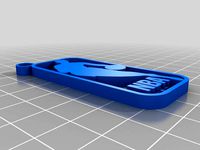 NBA logo keychain by cjake
