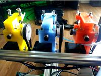 Remixed Cyborg Geared and/or Belted Bowden Extruder M8 bolt by Xeroside