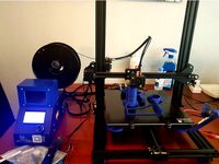 raspberry pi with 3.5 inch lcd case for cr-10 control box by kondrez