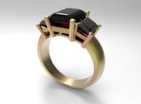 3 karat big ring 3D Model