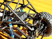 Axial RR10 Bomber spare tyre mount (for rearsteer) by omikr0n