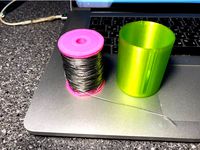 Spool for a soldering wire with container by m0n0man