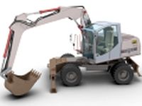 Terex TW 170 Excavator 3D Model