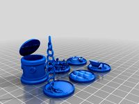 Figure Bases - Set 6 (25mm - 35mm miniatures) by EZOwens
