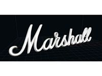 Marshall Logo (with original bevel and montage pins) by Megaloadon