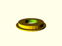 Filament Spool Adapter for a 55mm ID Spool to a 1" OD dowel by chrisjoonmiller