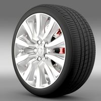 Honda Legend Hybrid wheel 2015 3D Model