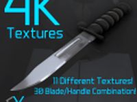 Knife 4K Textures 3D Model