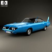 Plymouth Road Runner Superbird 1970 3D Model