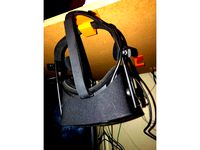 Headset or Oculus Rift Holder/Hook Below/Under Desk by gorefish