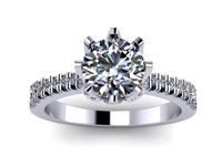 Pave Set Engagement Ring 3D Model