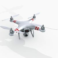 Phantom Quad Copter 3D Model