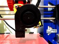 Adjustable 50 mm radial fan mount for wade extruder by ksevin