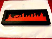Framed Fellowship of the Ring Silhouette  by Denni5