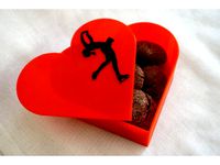 Heart box with ice-skater  by Looooopy