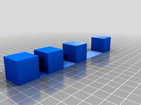 Stringinging cubes test by leving