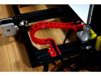 Creality CR-10S Y axis cable drag chain and Strain relief by Zep_To_3D_Druck