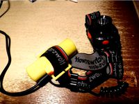 headlight 18650 battery cover with USB charger by frijolero