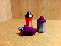 LOW POLY KEYCHAIN PILL BOTTLES !  by RaffoSan
