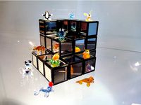 Soma Cube Puzzle with Mirrors on Faces by Flip_Schaumal