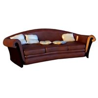 Sofa luxury leather classic 3D Model
