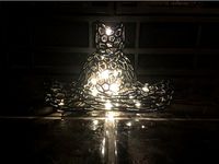 Wire Frame Meditating Cat by MIxRampage