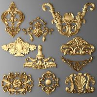Cartouches SET 3D Model