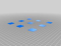 Bed level test (nine squares 30x30mm) by Boby71