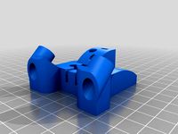 Kossel 3dprinter delta magnet mount for HIWIN MGN12 linear rail by john3d