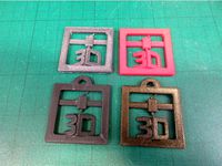 3D print Badge/Keyfob by Jeremycon