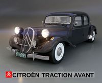 Citroen Traction Avant 3D Model
