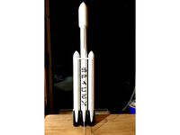 Falcon Heavy Model Rocket by Caputsic