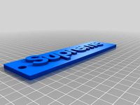 Supreme Box Logo Keychain  by clayroe2002