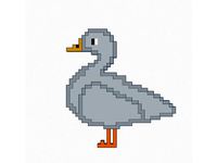 Pixel Goose by Blugoose