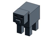 Magnet Minecraft Pig by mdfolter