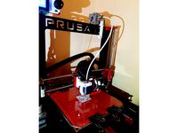 E3Dv6 Bowden mount v2 for Prusa i3 Hephestos by RideFly3D