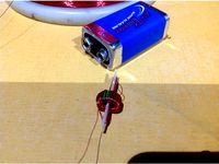 Simple toroid winding wire holder by Stoney