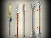Diablo spear pack 3D Model