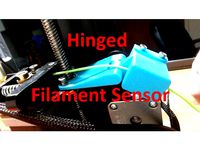 CR-10S Hinged Filament Sensor Mount (Front Plug) by RickB
