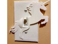 Unicorn Light Switch Cover by nebocreek