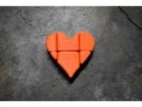 Shapeshifting Heart 1x2x3 Puzzle - Fully 3D Printed by constrain3d