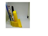 Pen holder tablet stand with hidden compartment by Curado