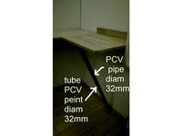 pied de table reglable en PVC - adjustable Table leg in PVC pipe by Printerforever