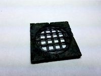 Circular Sewer Grate and Stone Tile by GreenBearIndustries