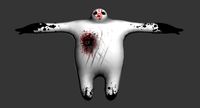 Dark Baymax gameready lowpoly model 3D Model