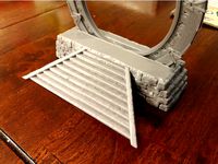 Stone base for 28mm stargate by IamStarGoat