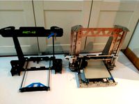 Frame de acero corte al laser 3mm Anet A8 (Modificacion de la Tatara) - 3mm Lasercutted Steel frame fot Anet A8 (Modificated Tatara) by viteriker